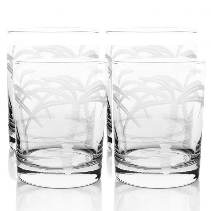 Rolf Glass Palm Tree 14 oz. Glass Cocktail Glasses & Reviews Wayfair